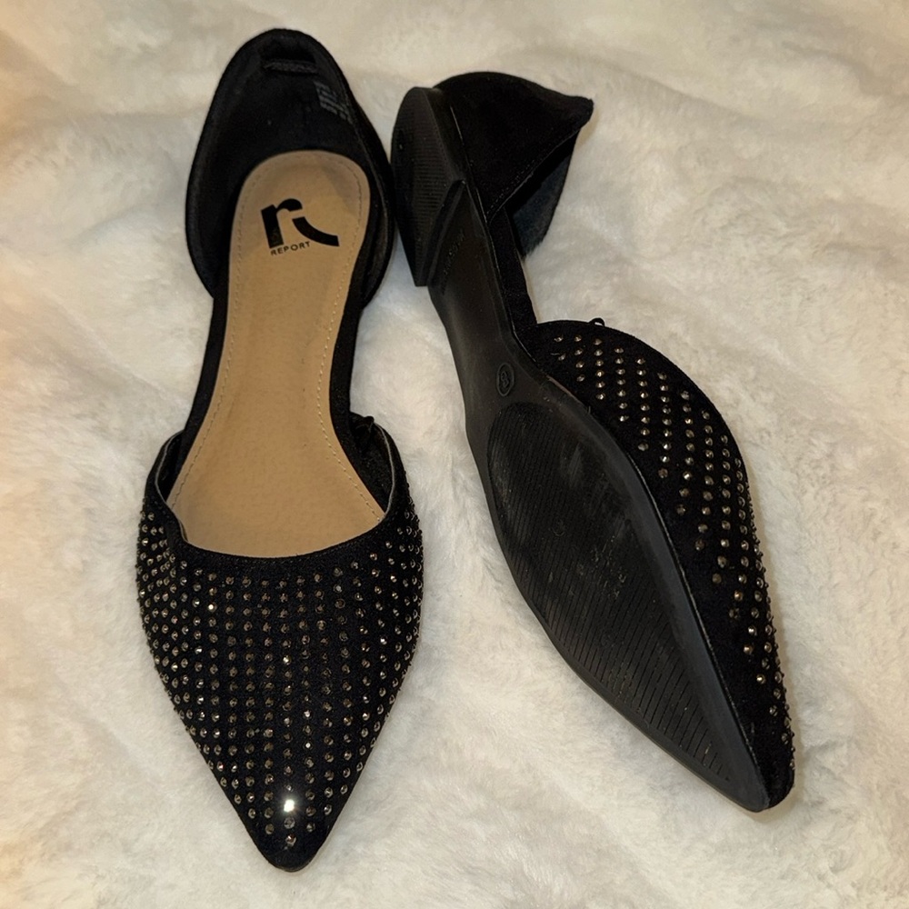 Report Black suede Loafers, Women's Size 8